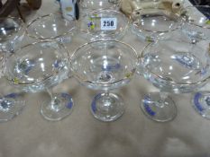 11 Babycham Glasses