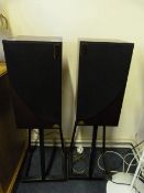 Pair of Castle Real Hi-Fi Speakers on Stands