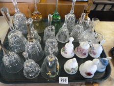 Collection of Ceramic & Glass Bells