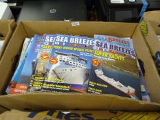 Box Containing a Large Quantity of Sea Breezes Magazines