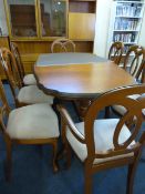 Extending Dining Table & 8 Chairs