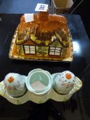 Beswick Condiment Set & Price Cheese Dish