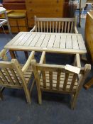 Child's Teak Patio Set