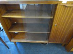 Glazed Teak Display Cabinet