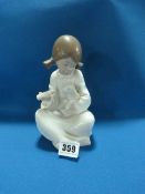 Nao Figurine - Child with Lamb