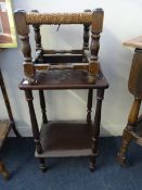 Seagrass Stool & Mahogany Hall Table