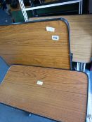 3 Cantilever Tables & Teak Unit
