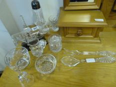 Ship in Bottle - Cut Glass Sugar Shaker - Milk Jug - Bells etc