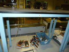 High Level Metal Framed Laboratory Bench with Heat & Chemical Resistant Top