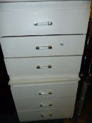 Pair of Cream Bedside Cabinets