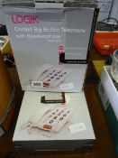 2 Logik Big Button Telephones