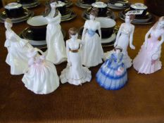 8 Coalport & Doulton Figurines