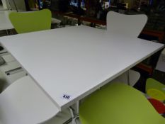 22 White Square Bistro Style Tables & Supports