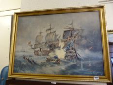 Gilt Framed Maritime Print