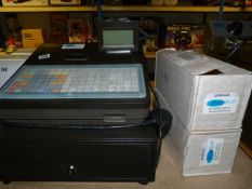 Sharp XE- 217B Electronic Cash Register with Spare Till Rolls