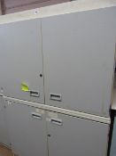2 Grey Shelved Mobile Storage Units