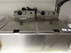 Ace Catering 2 Compartment 2 Basket Fryer Ref: B 7