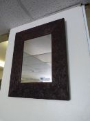 Mahogany Framed Wall Mirror