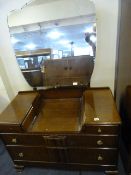 Oak 1950's Dressing Table with Mirror