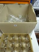 Box of Branded Half Pint & Other Wine Glasses
