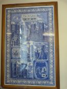Framed Ringtons Tea Towel