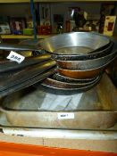 Set of Aluminium Frying Pans & 2 Roasting Dishes
