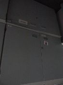 2 Grey Shelved Mobile Storage Units