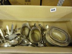 Plated Tea Service & Cutlery