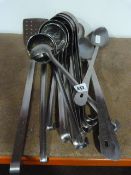 Assorted Straining Spoons - Labels etc