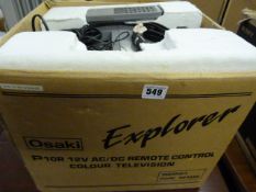 Explorer 12v TV with Remote Control