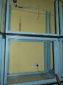 4 High Level Tables on Box Section Frames with Heat Resistant Tops