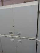 2 Grey Shelved Mobile Storage Units