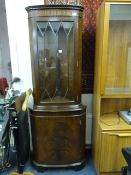 Mahogany Corner Display Cabinet