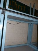 4 High Level Tables on Box Section Frames with Heat Resistant Tops