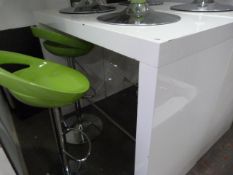 High Gloss White Poser Table