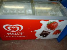 Ice Cream Display Freezer Branded Walls