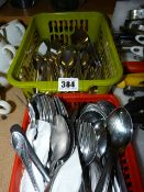 Stainless Steel Cutlery in 2 Baskets