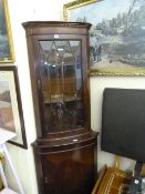 Mahogany Corner Cabinet