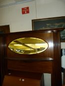 Edwardian Mirror Backed Fire Surround