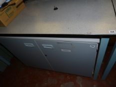 High Level Metal Framed Laboratory Bench with Heat & Chemical Resistant Top