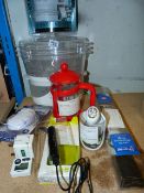 Mixed Box Containing Travel Kettle - Steamer - Cafetiere - Can Opener - Festive Tree etc