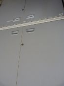 2 Grey Shelved Mobile Storage Units