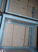 4 High Level Tables on Box Section Frames with Heat Resistant Tops