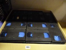 Box of Professional VHS Video Cassettes
