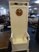 White Painted Hall Stand