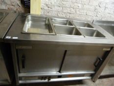 Gas Fired Hot Cupboard with Bain Marie Top