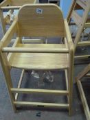 Beech High Seat Chair