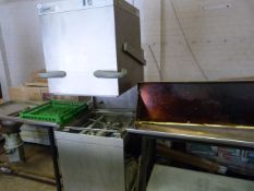 Winterhalter Pass Thru Dish Washer Complete with Waste Disposal Unit & Feed Tables