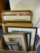 Box of Framed Prints