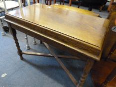Mahogany Occasional Table on Turned Legs